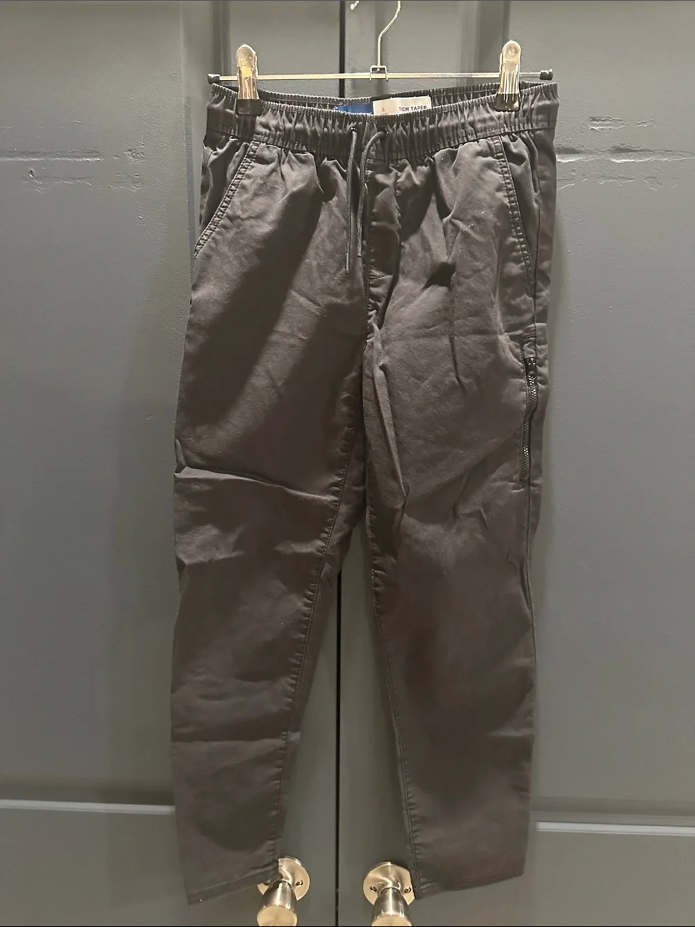 Old Navy Charcoal Elastic-Waist Casual Kids Pants